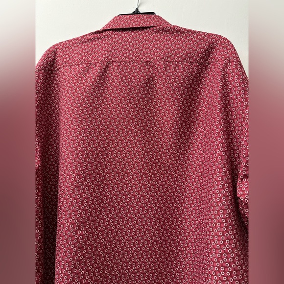 CALABRUM Men's Multicolored Modern-Fit Long Sleeve Button Down Performance Shirt - Picture 5 of 11